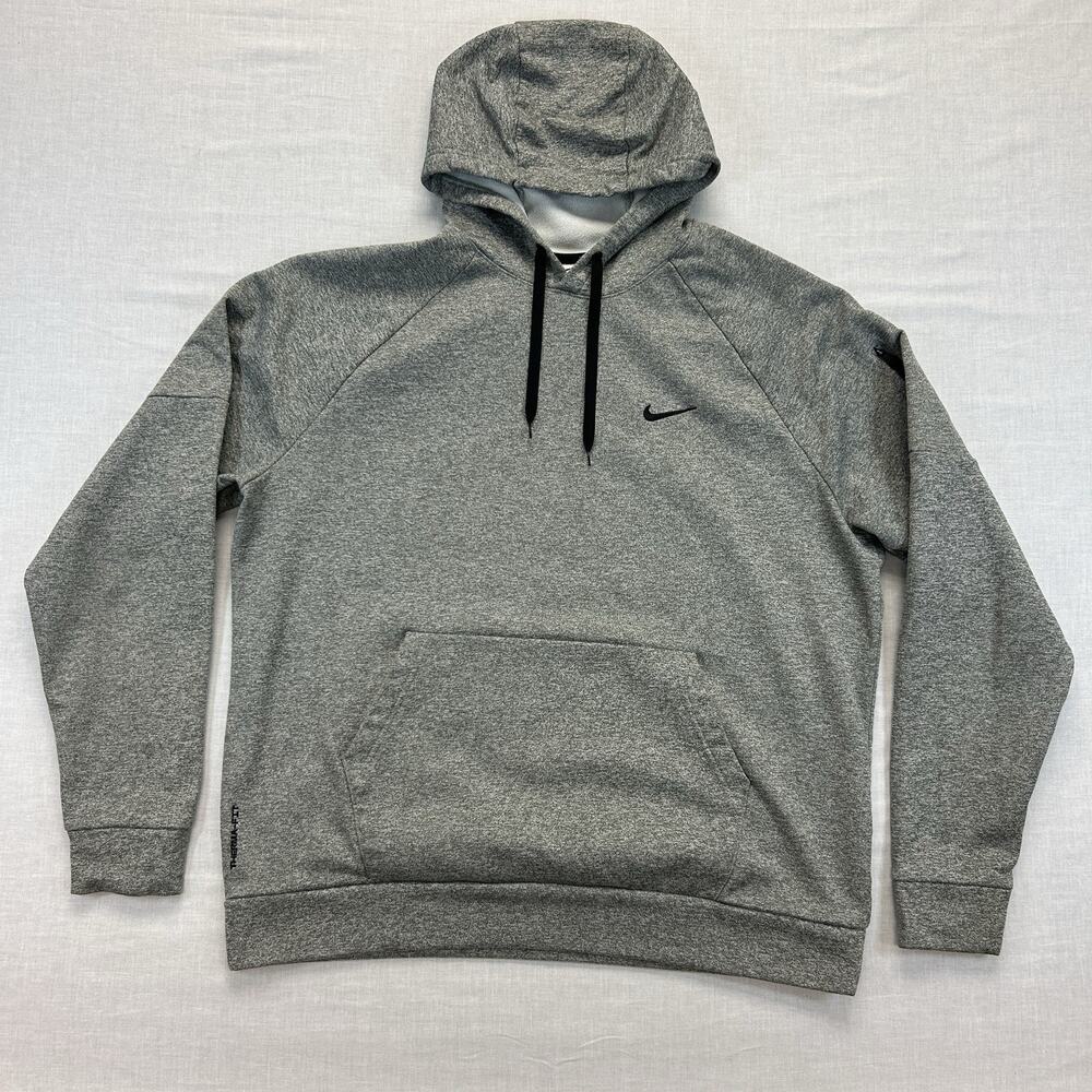 Nike Therma-Fit Pullover Hoodie Men's XL Tall Fleece Pockets Athletic Casual XLT